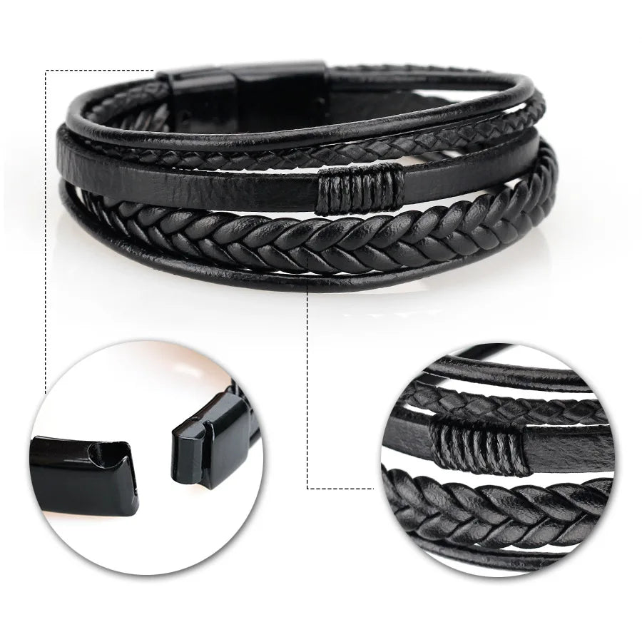 ERIK Multilayer Braided Rope Bracelet