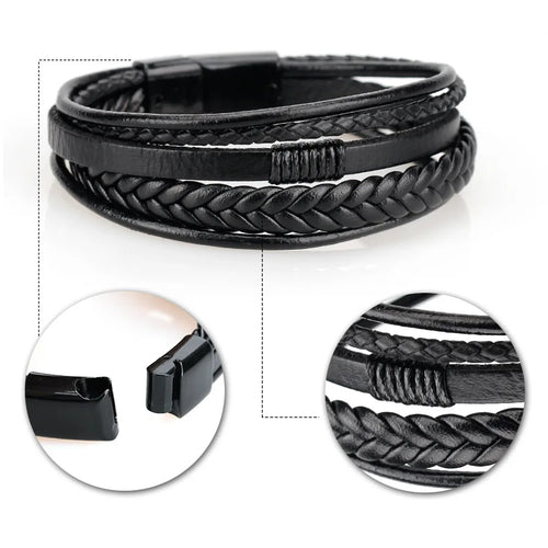 ERIK Multilayer Braided Rope Bracelet